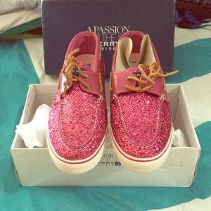 Pink Glitter Sperry!